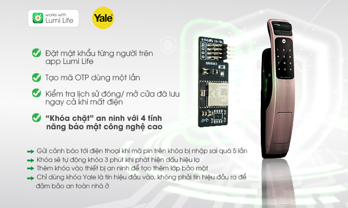 Lumi Door lock Yale mở rộng hệ sinh thái cho ngôi nhà